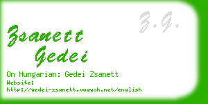 zsanett gedei business card